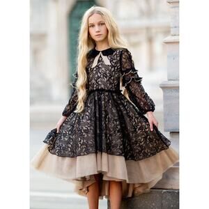 Copied - Joyfolie Mia Joy Girl’s Paris Petticoat Dress in Black Size  10